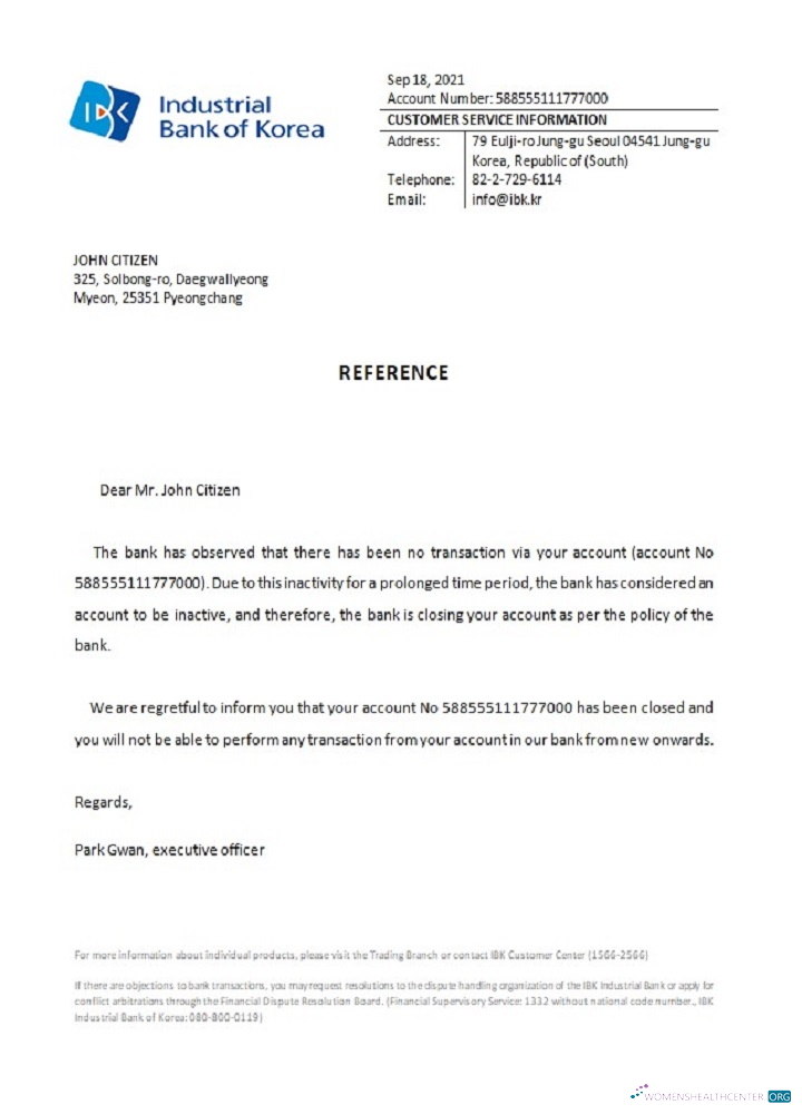 Download Korea Industrial bank closure reference Photoshop template